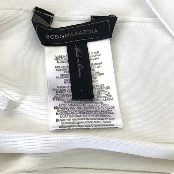 BCBG Max Azria Ivory White Bandage Skirt Size Large, equivalent to a size 6! - Picture 5 of 8